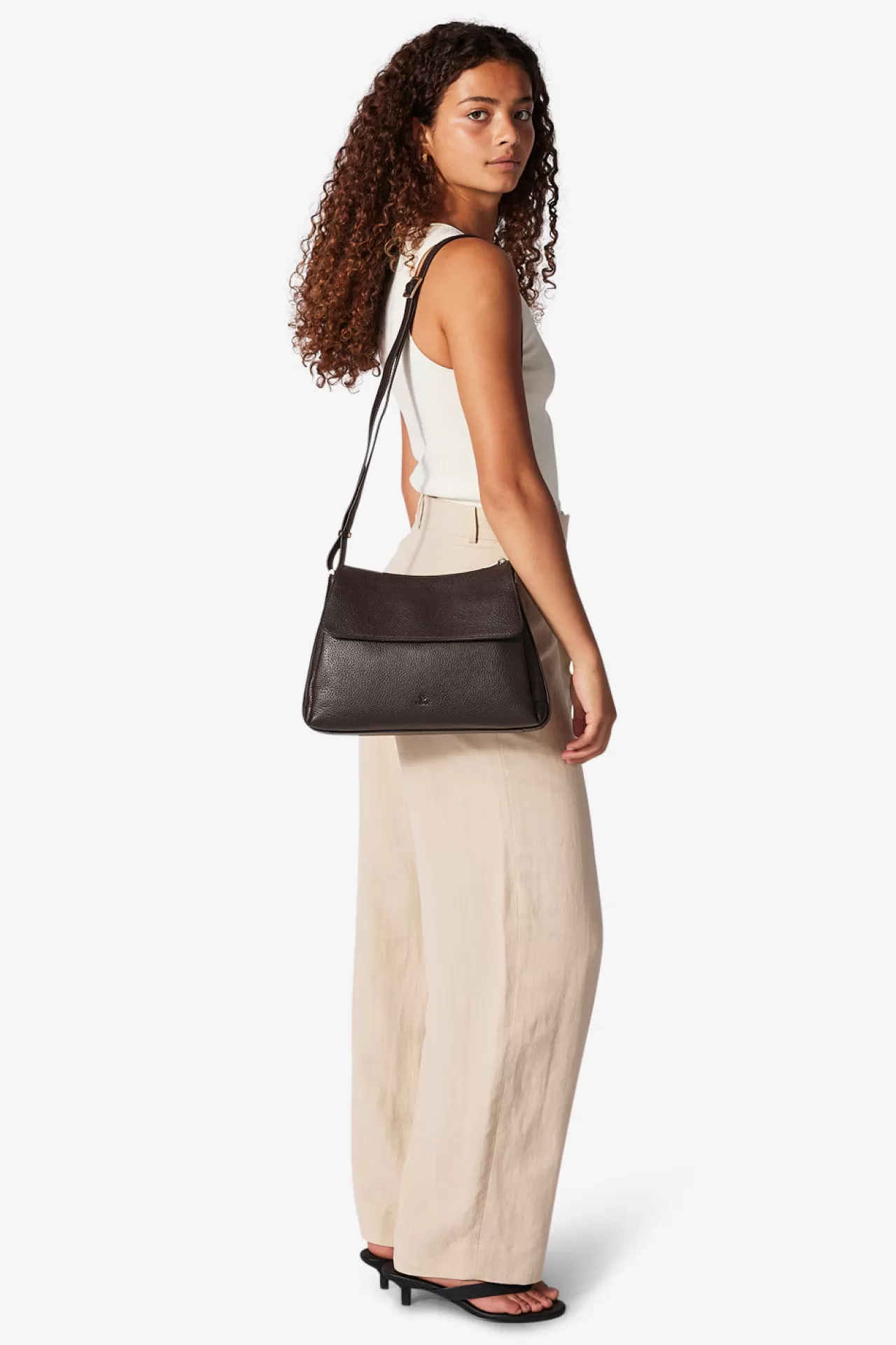 Adax Shop Cormorano shoulder bag Ilsa Dark brown*Women Work & School | Crossbody
