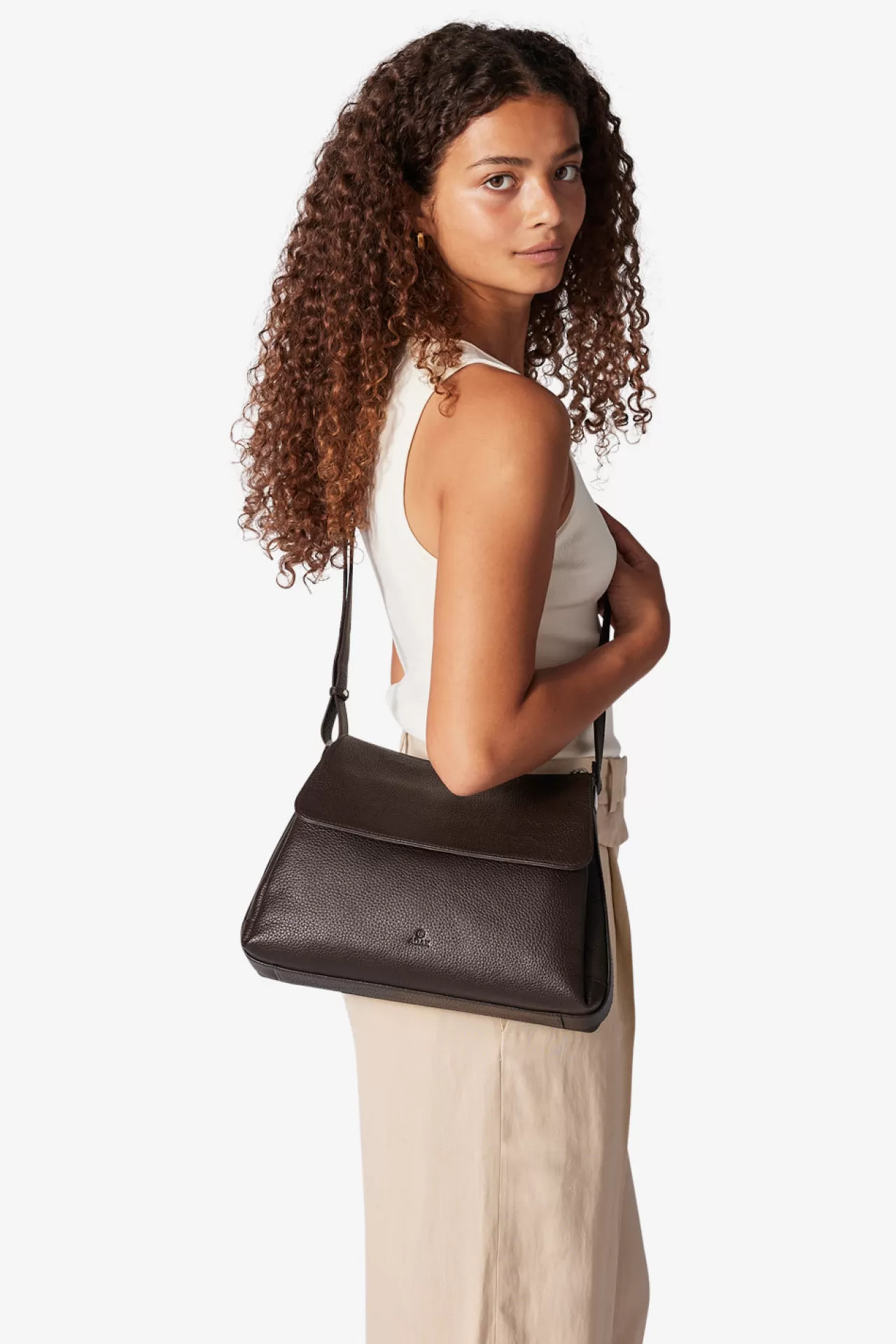 Adax Shop Cormorano shoulder bag Ilsa Dark brown*Women Work & School | Crossbody
